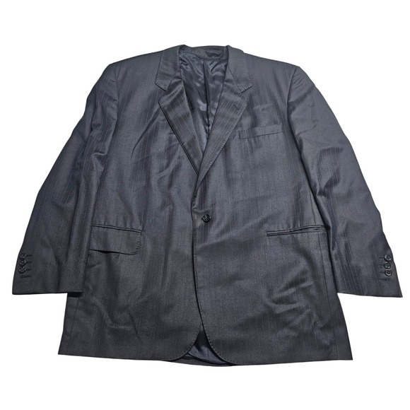 Richard B. Wilkinson Other - Richard B Wilkinson Mens Pinstripe Blazer Jacket Navy Charcoal Union Made